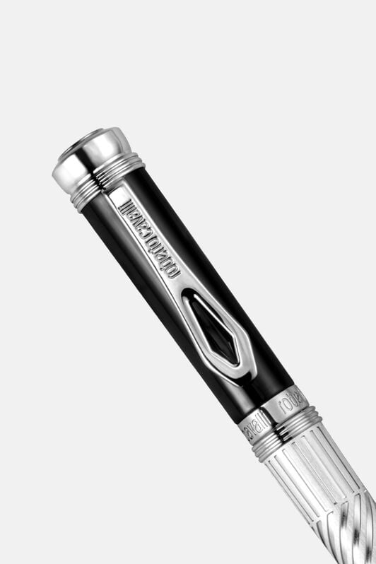 RC Penna incisa nera e color argento RC Penna incisa nera e color argento QALG74-IG389