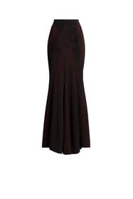RC Jupe évasée en maille Noir HQM300-MI001