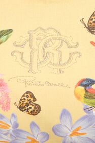 JU Felpa con stampa floreale YELLOW VJT660-CF050