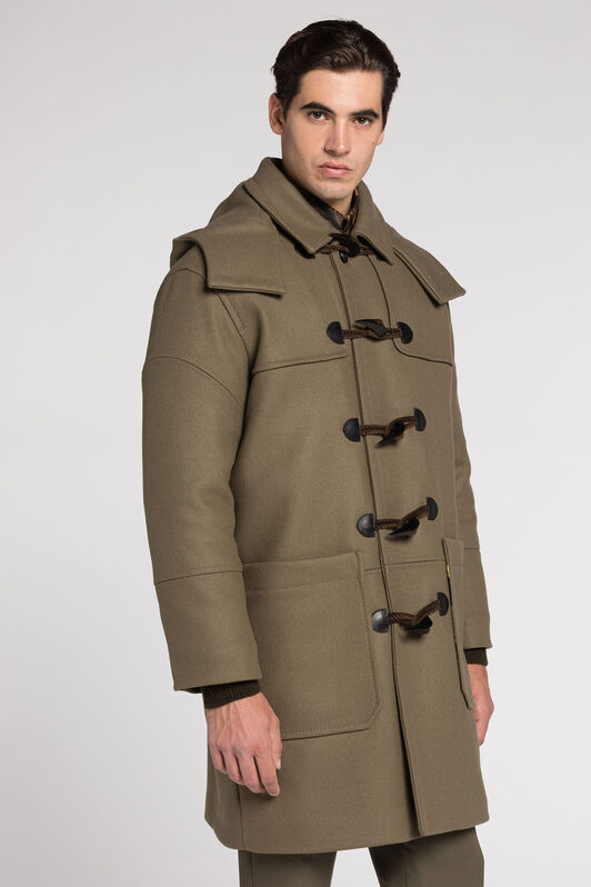 RC Detachable-hood duffle coat Dark green RRT501-WH001