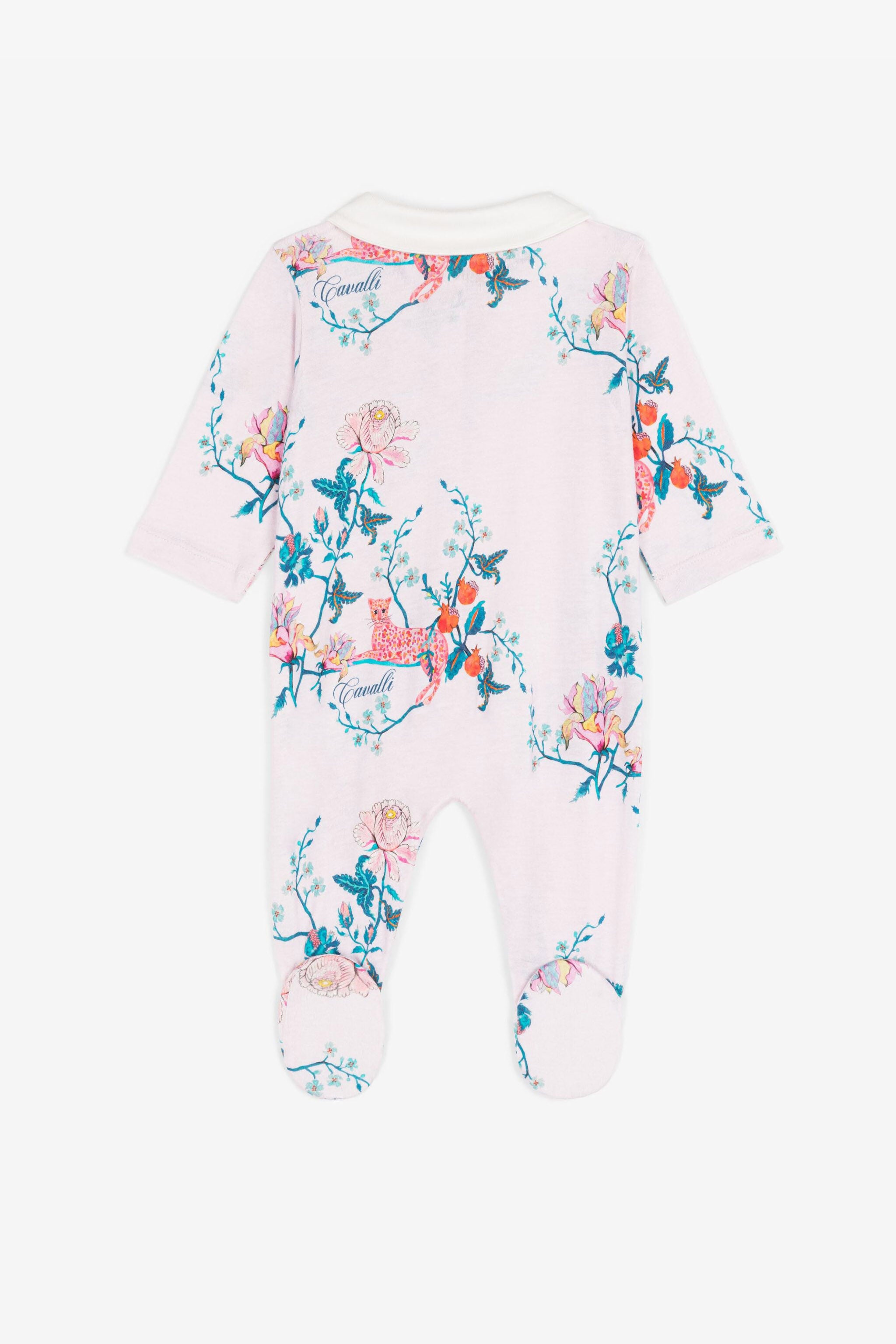 JU Floral-Print Babygrow Set JU Floral-Print Babygrow Set Pink RJT827-JFG81