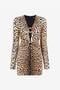 RC Mini abito con stampa Leopard e cut-out RC Mini abito con stampa Leopard e cut-out Marrone chiaro RKT126-LNH26