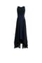 RC Langes Seidenkleid RC Langes Seidenkleid Dunkelblau HQT130-HR005