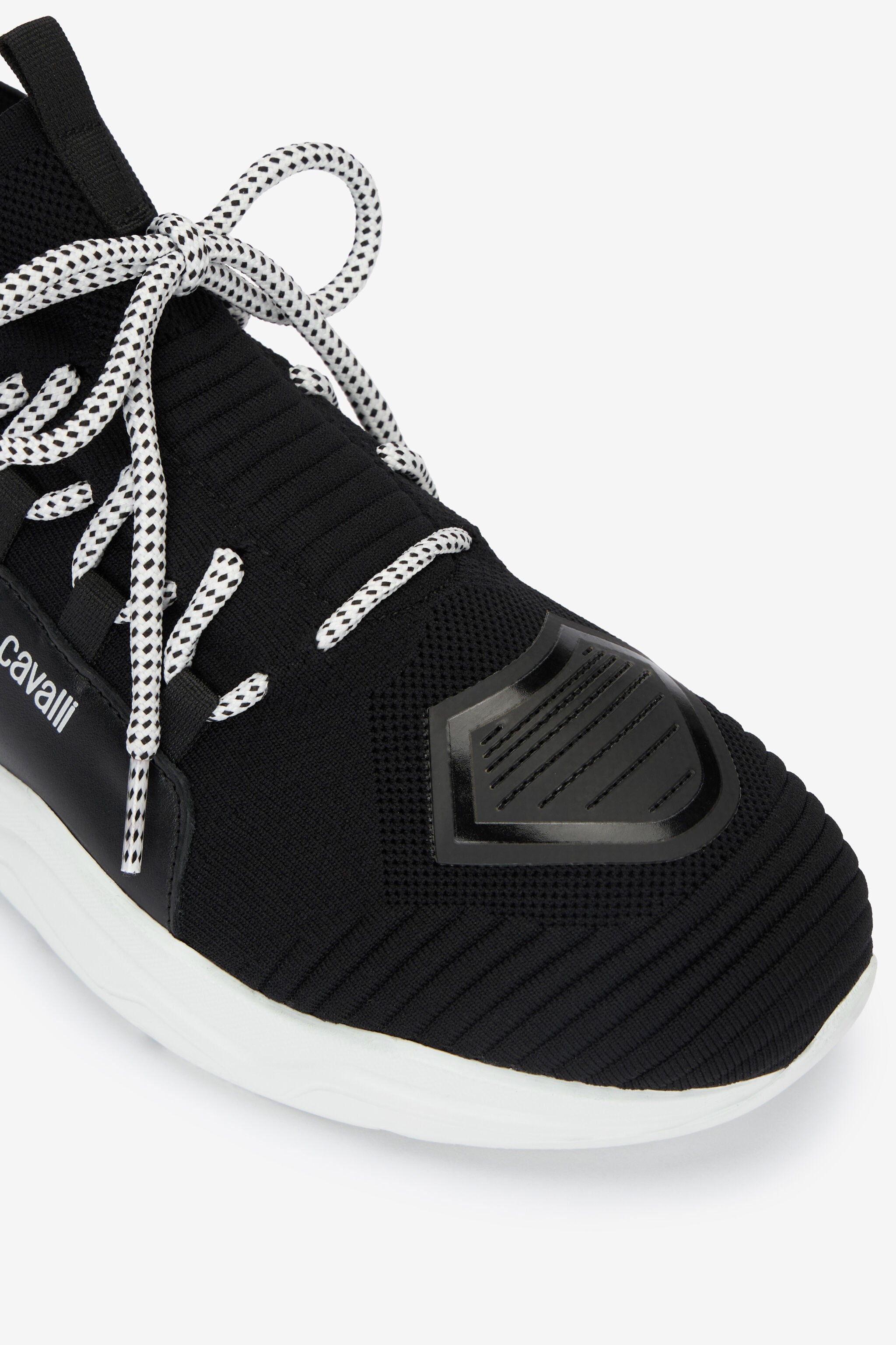 RC Slip-on sneakers with laces Black POS00B-PZO05