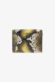 RC Cartera pequeña de piel estampada con logotipo Verde oscuro TKA002-PZ02S