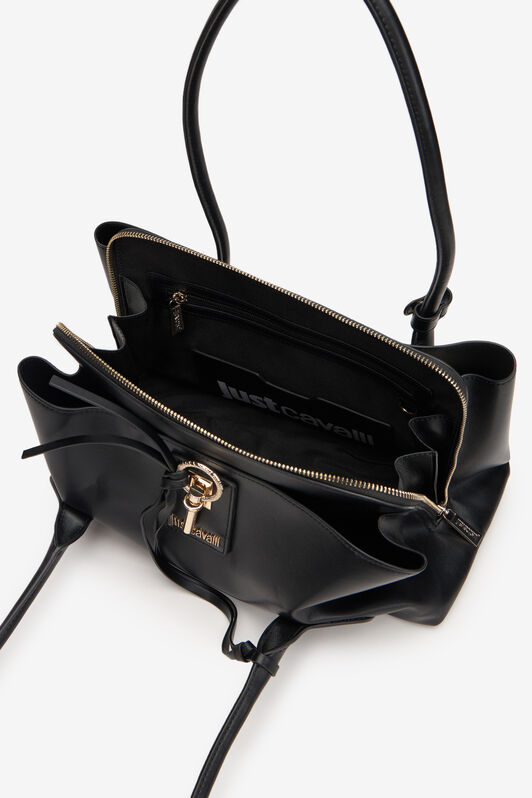 JC Shoulder Bag with Gold Details JC Shoulder Bag with Gold Details BLACK XFB059-XF495