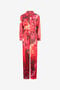 RC Combinaison Chemise À Imprimé Roses RC Combinaison Chemise À Imprimé Roses Rouge UKT100-RYN48