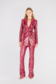 RC Shiny Python-Print Jacket Fuchsia UKP400-PN053