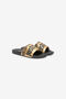 JC Sliders With Logo Black/Gold UFS027-UF302