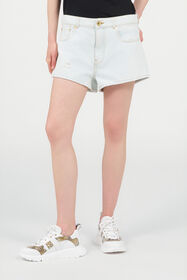 RC Shorts in Denim Chiaro con Dettagli Strappati DARK BLUE WQJ201-VT002