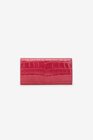 RC Crocodile-Effect Flap Wallet ROSA ANTICO 112309 SKA002-PZ975
