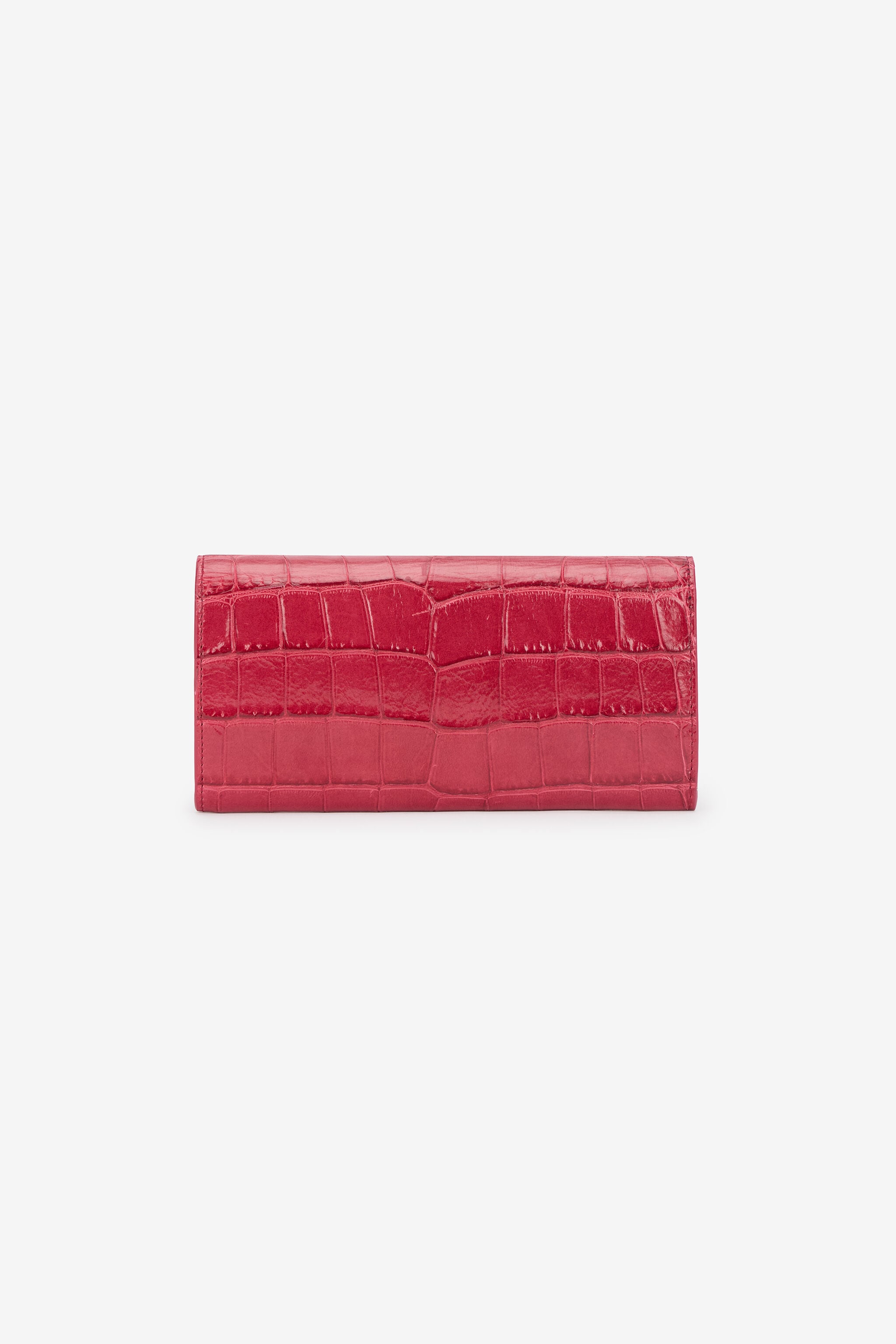 RC Cartera Con Solapa Efecto Cocodrilo RC Cartera Con Solapa Efecto Cocodrilo ROSA ANTICO 112309 SKA002-PZ975