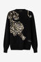 RC Pull en laine à motif tigre RC Pull en laine à motif tigre BLACK WKM603-MQ014
