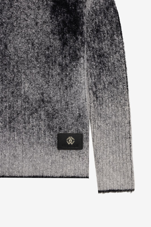 JU Ombré-Strickpullover JU Ombré-Strickpullover BLENDED GREY/BLACK XJM60L-LK001