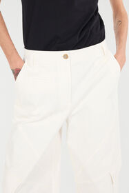 RC Stretch Cotton Pants With Python Print White UKT211-4NN53
