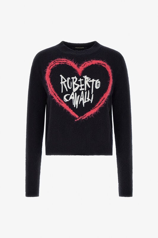 RC Sweater With Heart Logo RC Sweater With Heart Logo Black SKM604-MQ028