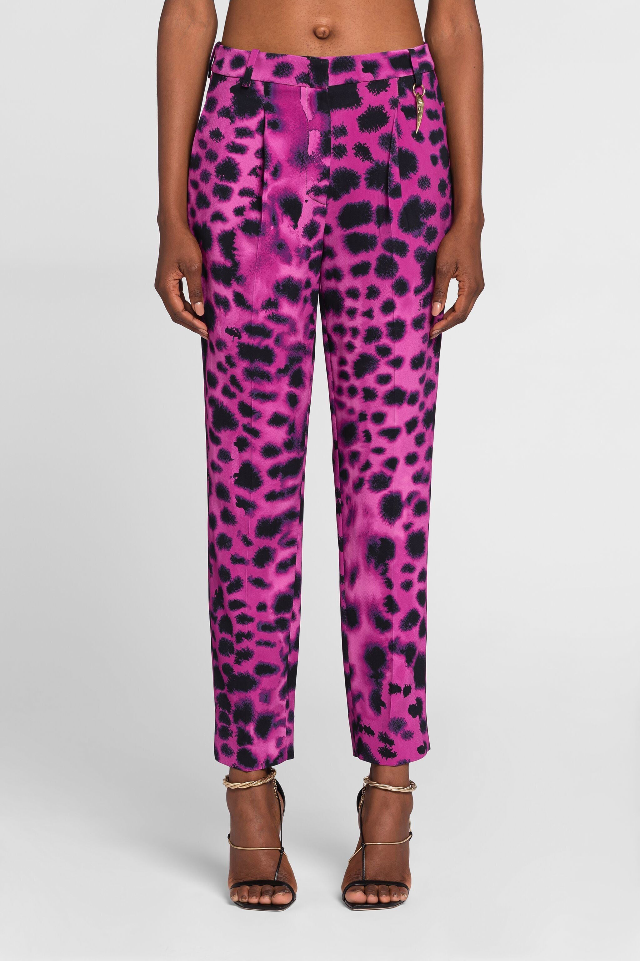 RC Murena Print Trousers Purple QKT206-7OF49