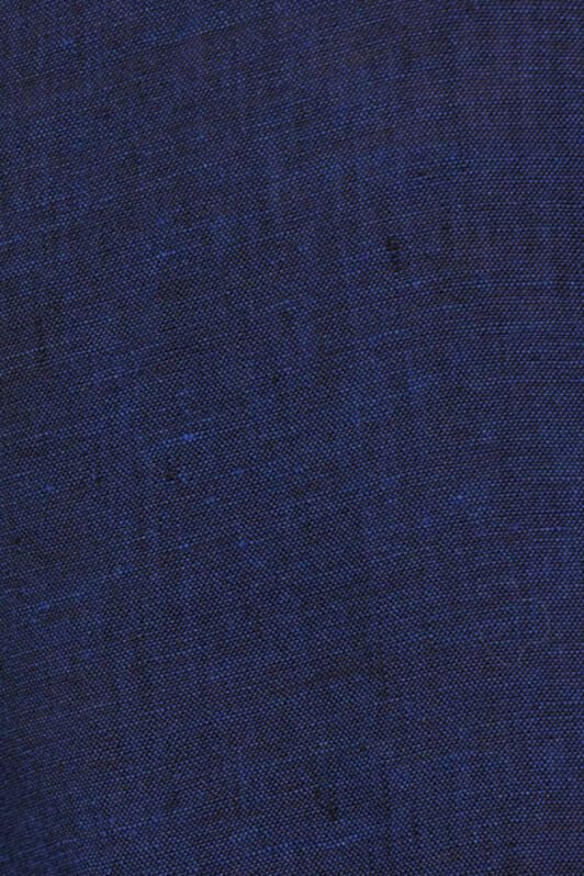 RC Blue Linen Shirt With Monogram RC NAVY QOT70I-LG018