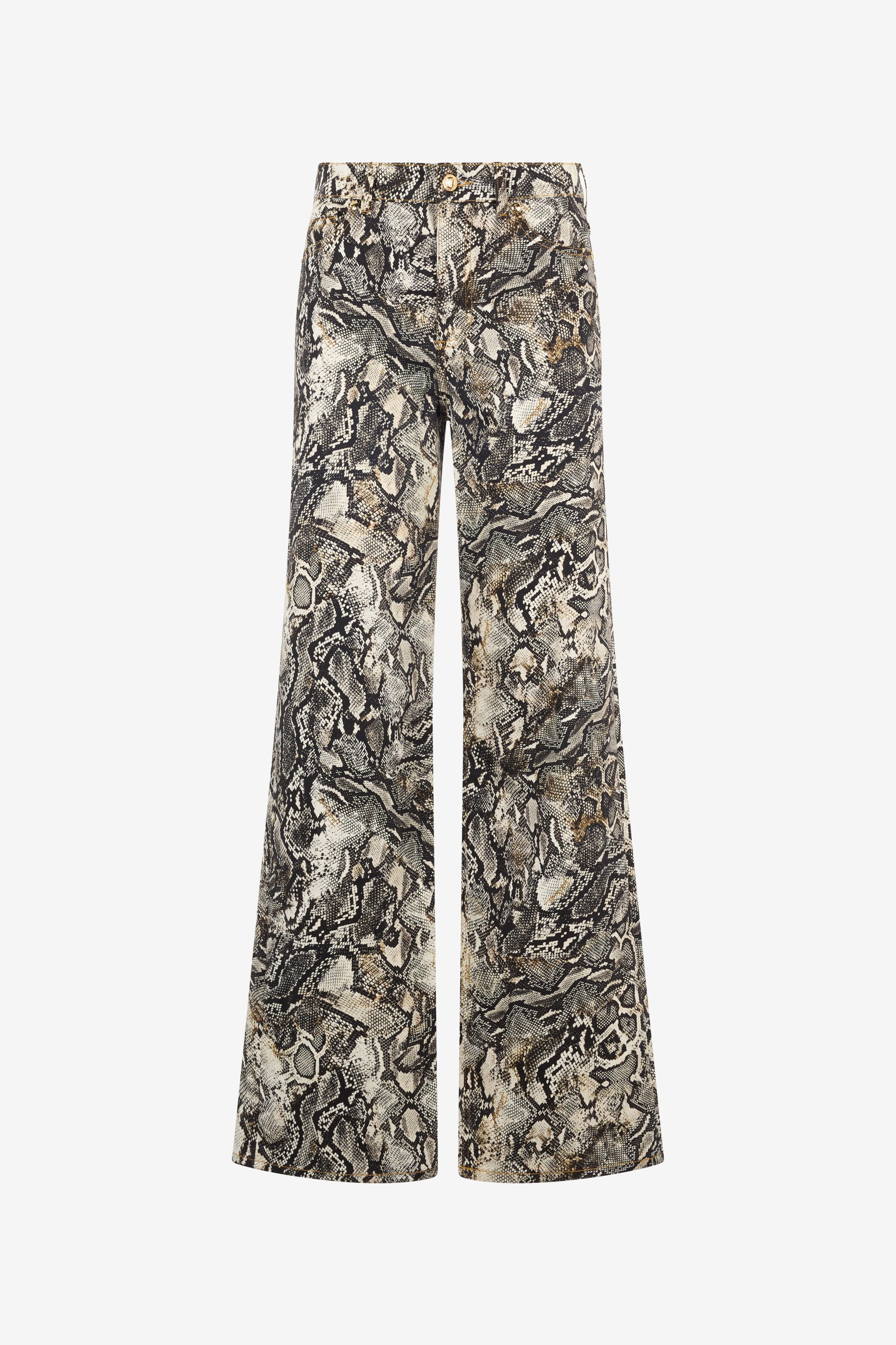 JC Pants With Python Print JC Pants With Python Print Light brown UFJ015-UF142