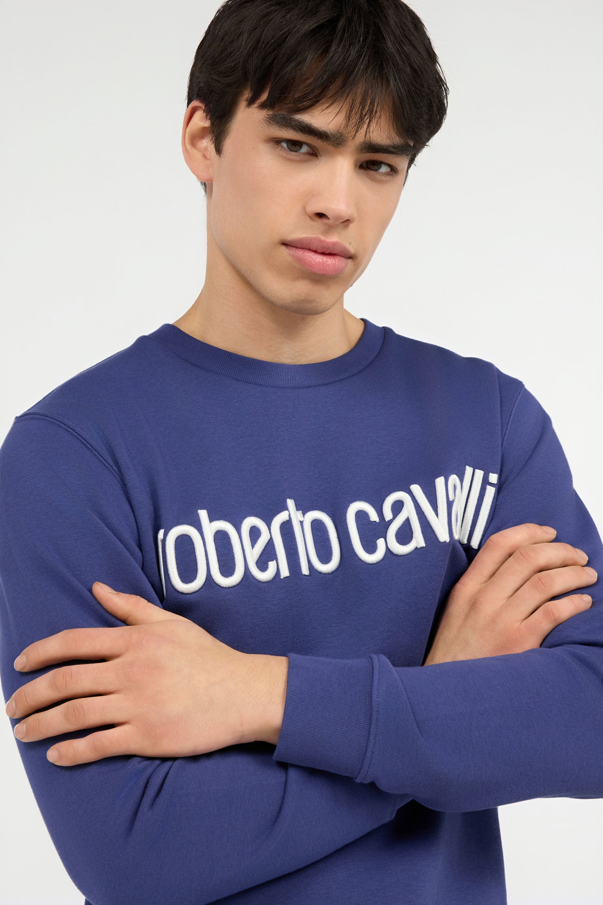 RC Blue Sweatshirt with Logo RC Blue Sweatshirt with Logo NAVY POT66A-CF052