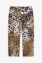 JU Jaguar Skin print pants JU Jaguar Skin print pants Light brown TJT22D-6SM10