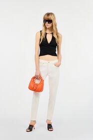 JC Pantaloni A Gamba Dritta Bianco UFJ009-UF136