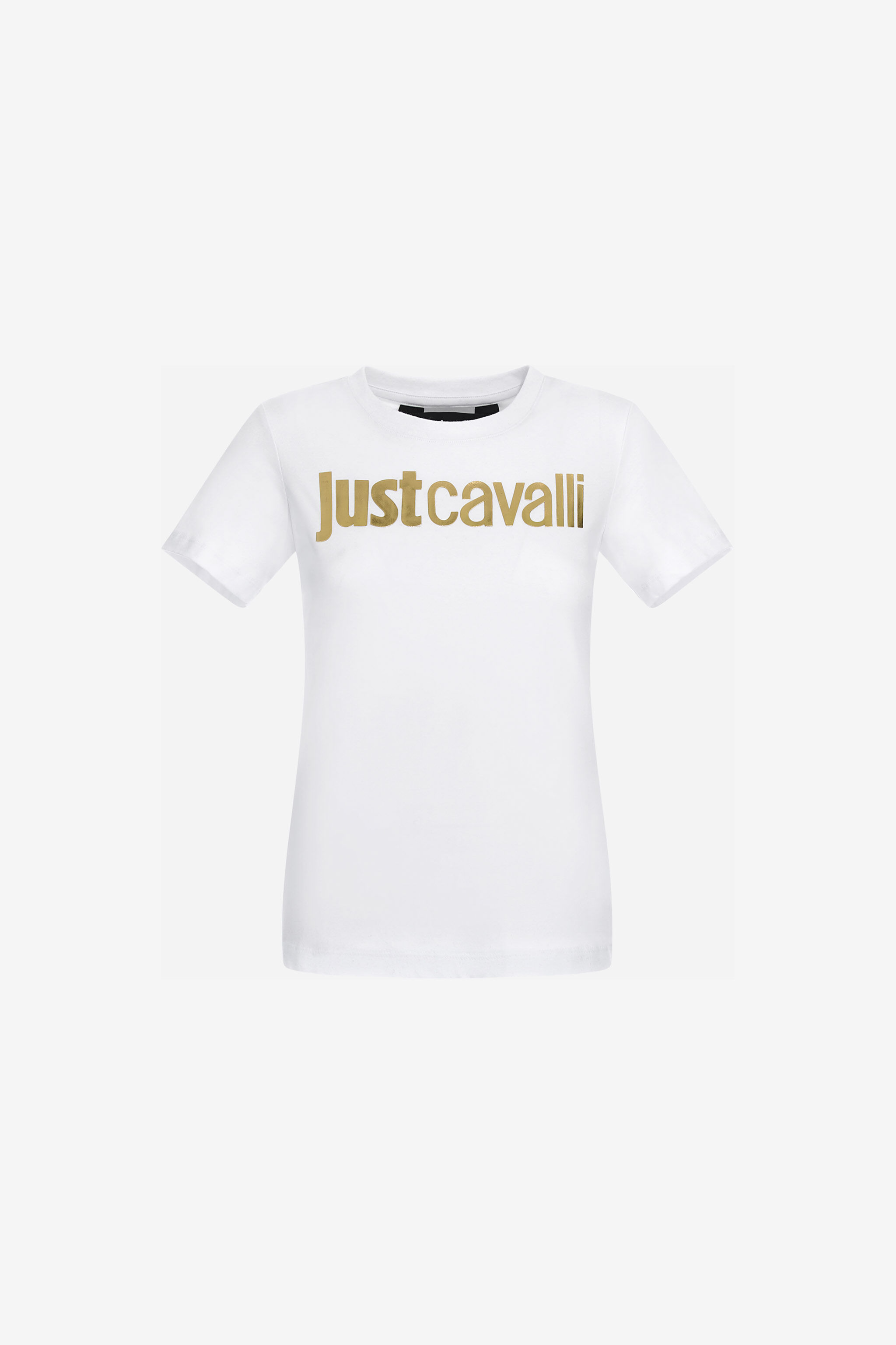 JC Just Cavalli Logo T-Shirt JC Just Cavalli Logo T-Shirt Weiß RKT867-RK373