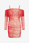 RC Robe À Imprimé Cheetah Skin RED SOT10E-RT002