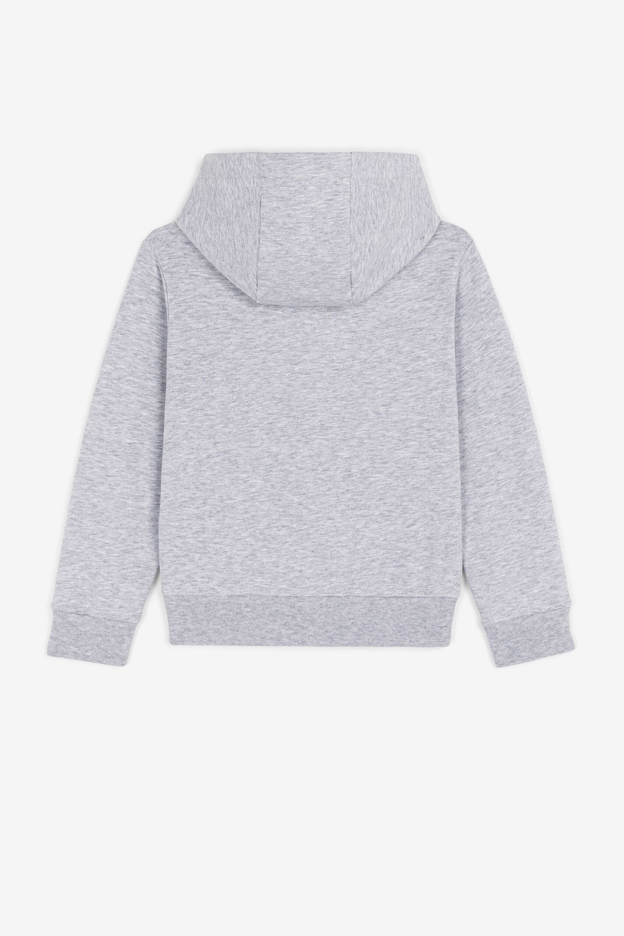 JU Hoodie mit Tierlogo-Print und Reißverschluss JU Hoodie mit Tierlogo-Print und Reißverschluss Grau PJT967-CF050