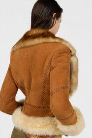 RC Giacca In Suede E Shearling BROWN XQP401-ZC020