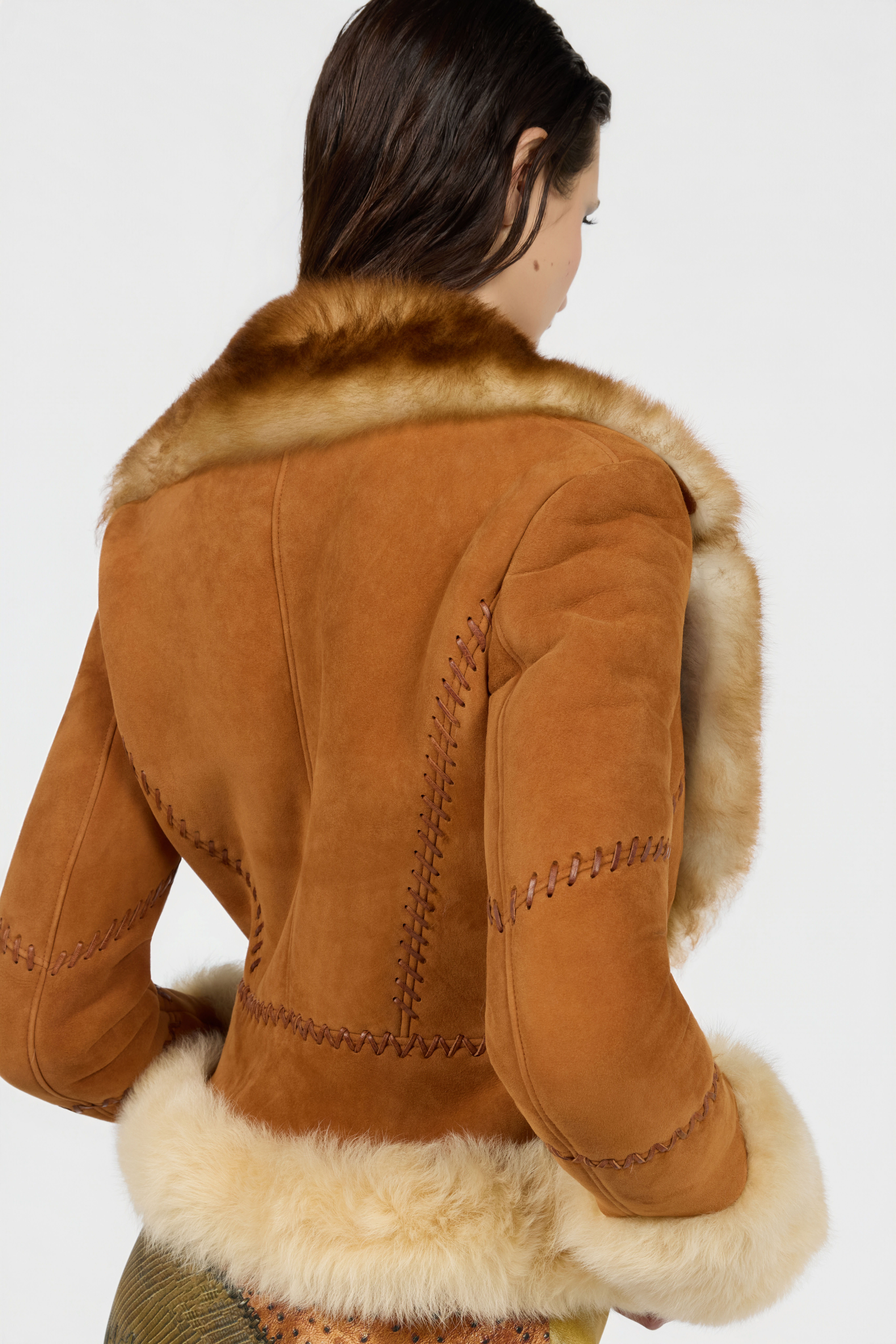 RC Giacca In Suede E Shearling RC Giacca In Suede E Shearling BROWN XQP401-ZC020