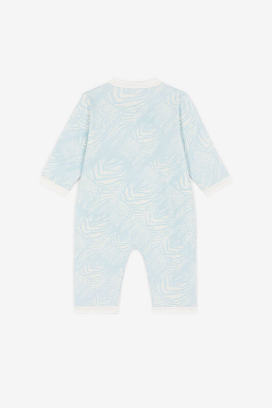 JU Animalier Patchwork-Print Babygrow Set JU Animalier Patchwork-Print Babygrow Set Light Blue OJT80A-JMC76