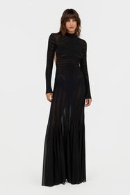 RC Strickkleid mit Zebramuster BLACK XWM103-MQ060