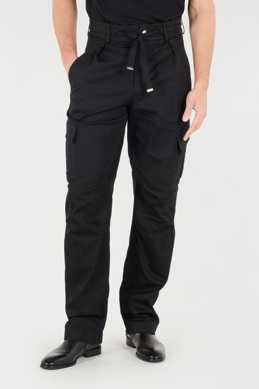 RC Stretch Cotton Pants With Drawstring RC Stretch Cotton Pants With Drawstring Black URT235-FN061