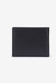 JC Black Leather Bifold Wallet with Logo BLACK VFP010-VF566
