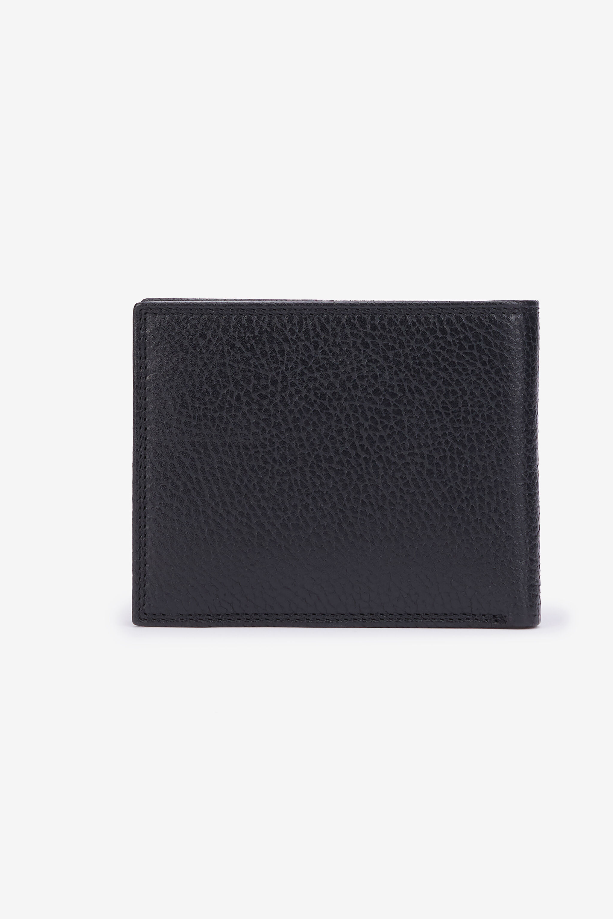 JC Black Leather Bifold Wallet with Logo JC Black Leather Bifold Wallet with Logo BLACK VFP010-VF566