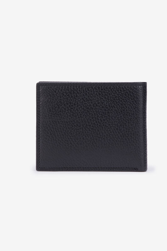 JC Black Leather Bifold Wallet with Logo JC Black Leather Bifold Wallet with Logo BLACK VFP010-VF566