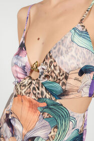 JC Vestito Con Stampa Flower Multicolor MULTICOLOR SCURO UFT184-UF250