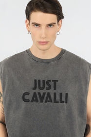 JC Camiseta Gris Con Logo BLACK WFT066-WF096