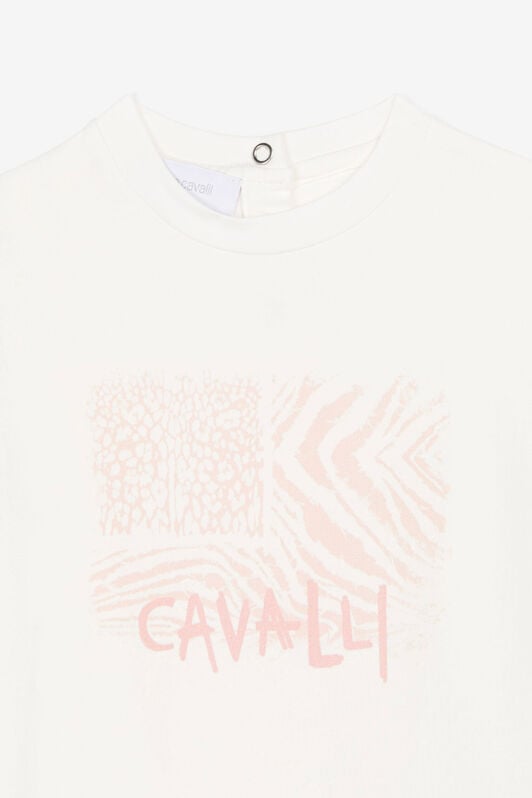 JU Animalier Patchwork-Print T-Shirt JU Animalier Patchwork-Print T-Shirt Pink OJT638-JV025