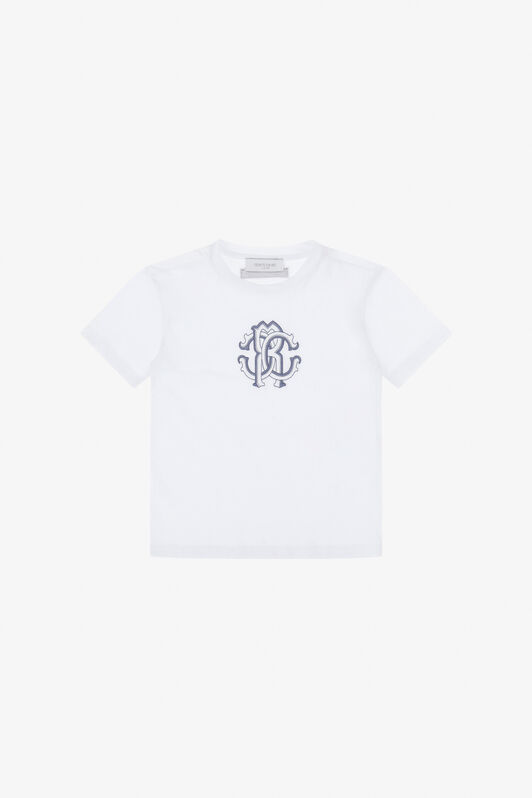 JU RC Logo-T-Shirt Weiß TJT60F-JD001