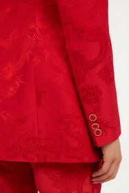 RC Dark Red Jacket with Dragon Motif ROSSO SCURO 191664 VQT405-TJ033