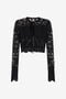 RC Black Lace Cardigan Tie Front RC Black Lace Cardigan Tie Front Black SKM609-MG011