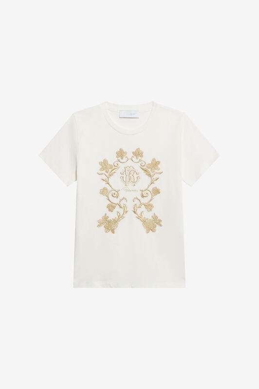 JU T-shirt Bianca In Cotone JU T-shirt Bianca In Cotone MILKY WHITE TJT66V-JD001