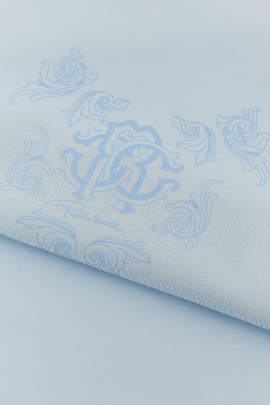 JU Blanket With RC Monogram And Decorations BABY BLUE TJT814-JD001