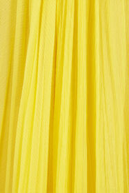 RC Yellow Silk Maxi Dress with Cut-Outs  YELLOW WQT129-CQ002