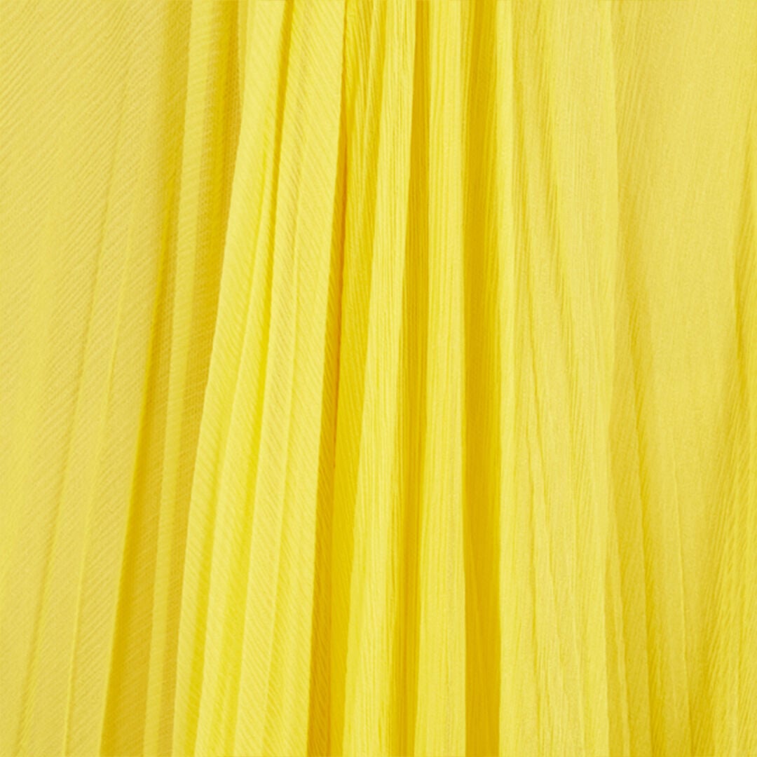 RC Gelbes Maxikleid aus Seide mit Cut-Outs RC Gelbes Maxikleid aus Seide mit Cut-Outs YELLOW WQT129-CQ002