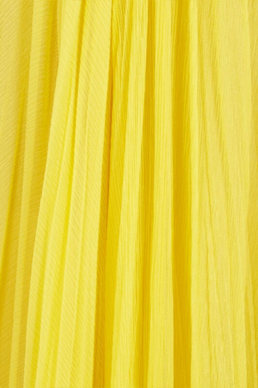 RC Gelbes Maxikleid aus Seide mit Cut-Outs RC Gelbes Maxikleid aus Seide mit Cut-Outs YELLOW WQT129-CQ002