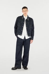 RC Chaqueta Vaquera Con Tachuelas Y Piedras Azul oscuro VRJ476-VT025