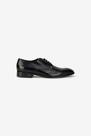 RC Leather Shoes with Laced-up Detail BLACK SOS00M-PZ591